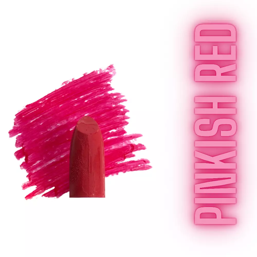Pinkish Red Lipstick