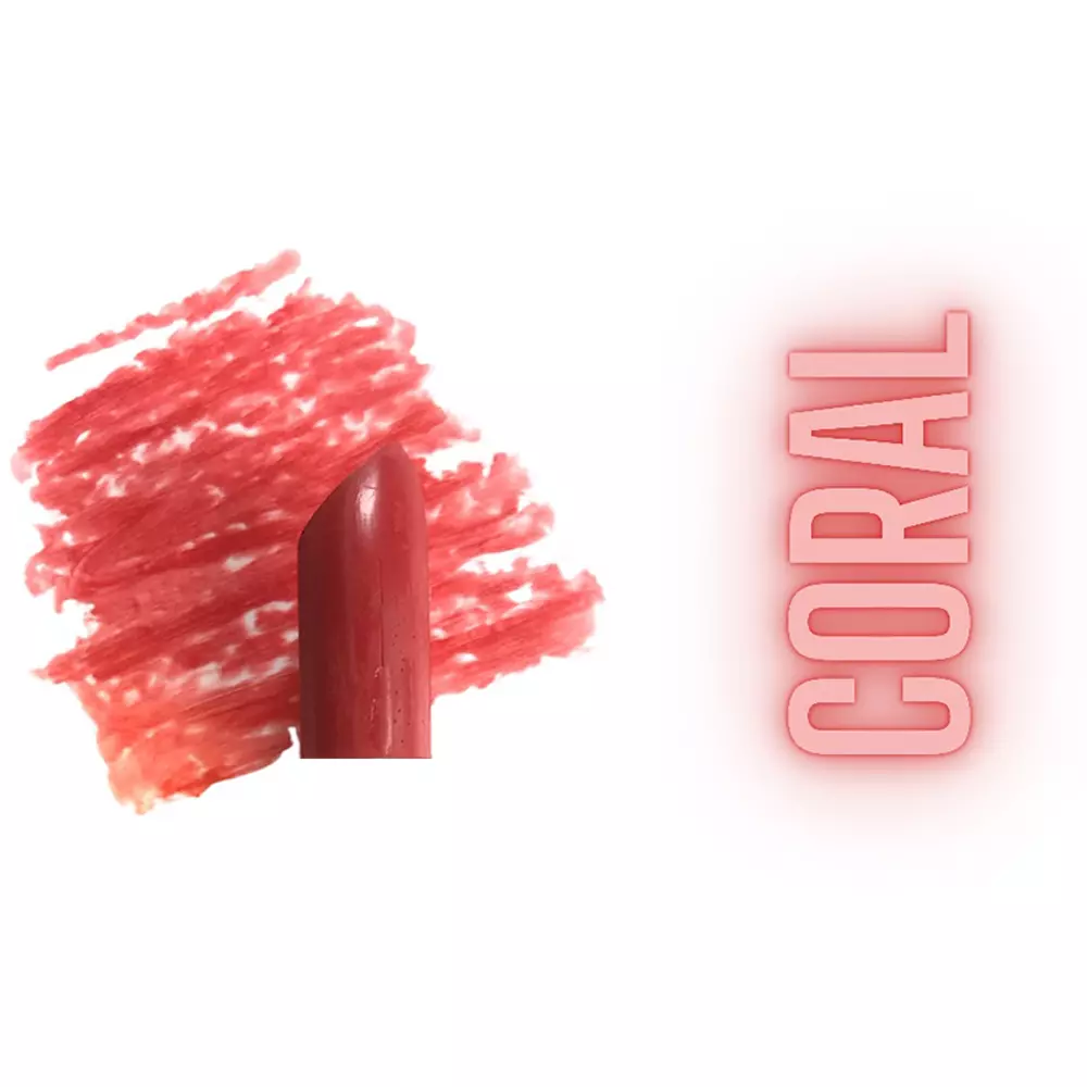 Coral lipstick